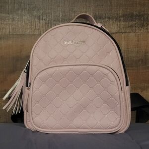 Steve Madden Blush Pink Quilted Mini Backpack